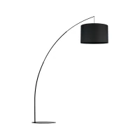 Floor lamp 245 cm – arc, black, large shade