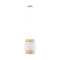 Pakabinamas šviestuvas, 20 cm, baltas su pintu akcentu - Nuotrauka 2