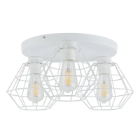 Ceiling lamp 3xE27 – DIAMOND, white, three light points