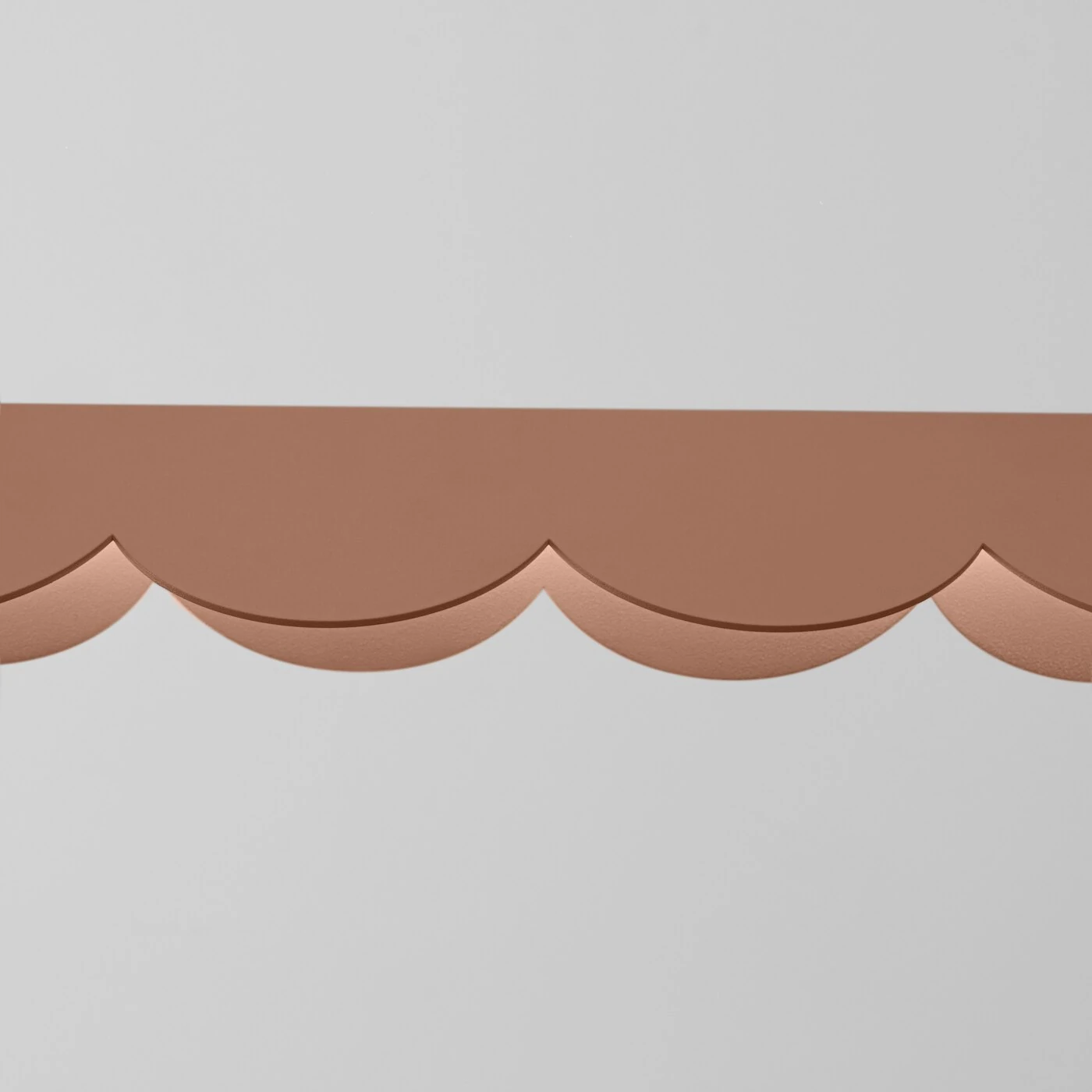 Pendant lamp 131 cm – scalloped linear, mocha, CRI98
