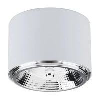 Ceiling light 11.3 cm – round, white, GU10 spotlight - Image 2
