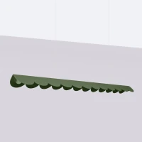 Pendant lamp 16W – linear, olive green, warm LED - Image 3