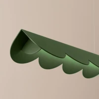 Pendant lamp 16W – linear, olive green, warm LED - Image 4