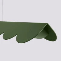 Pendant lamp 16W – linear, olive green, warm LED - Image 5