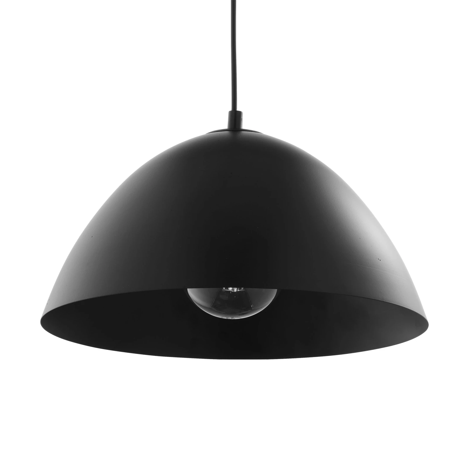 Pendant light 34 cm – black, minimalist shade