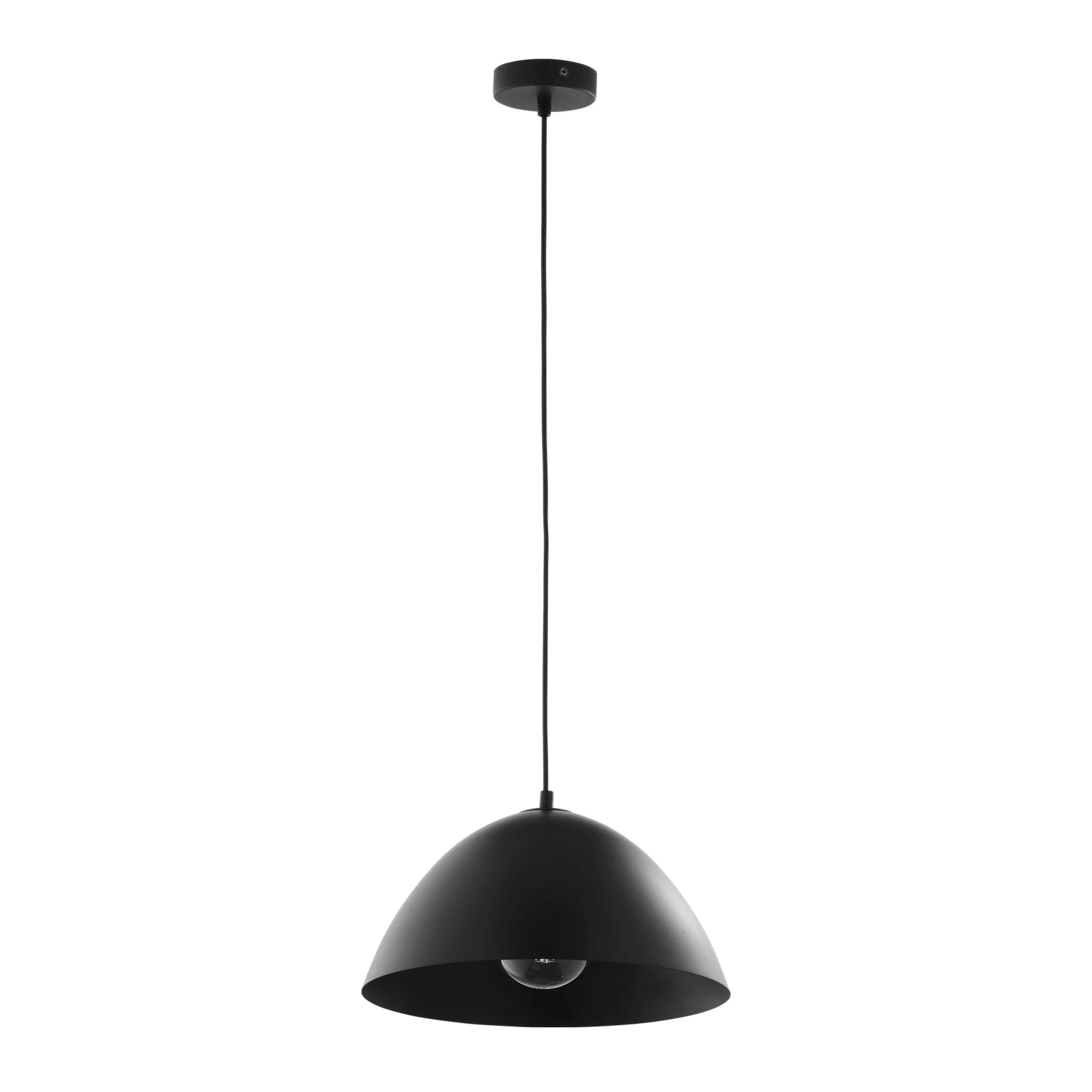Pendant light 34 cm – black, minimalist shade