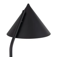 Floor lamp 15 W – conical shade, black, E27 - Image 4