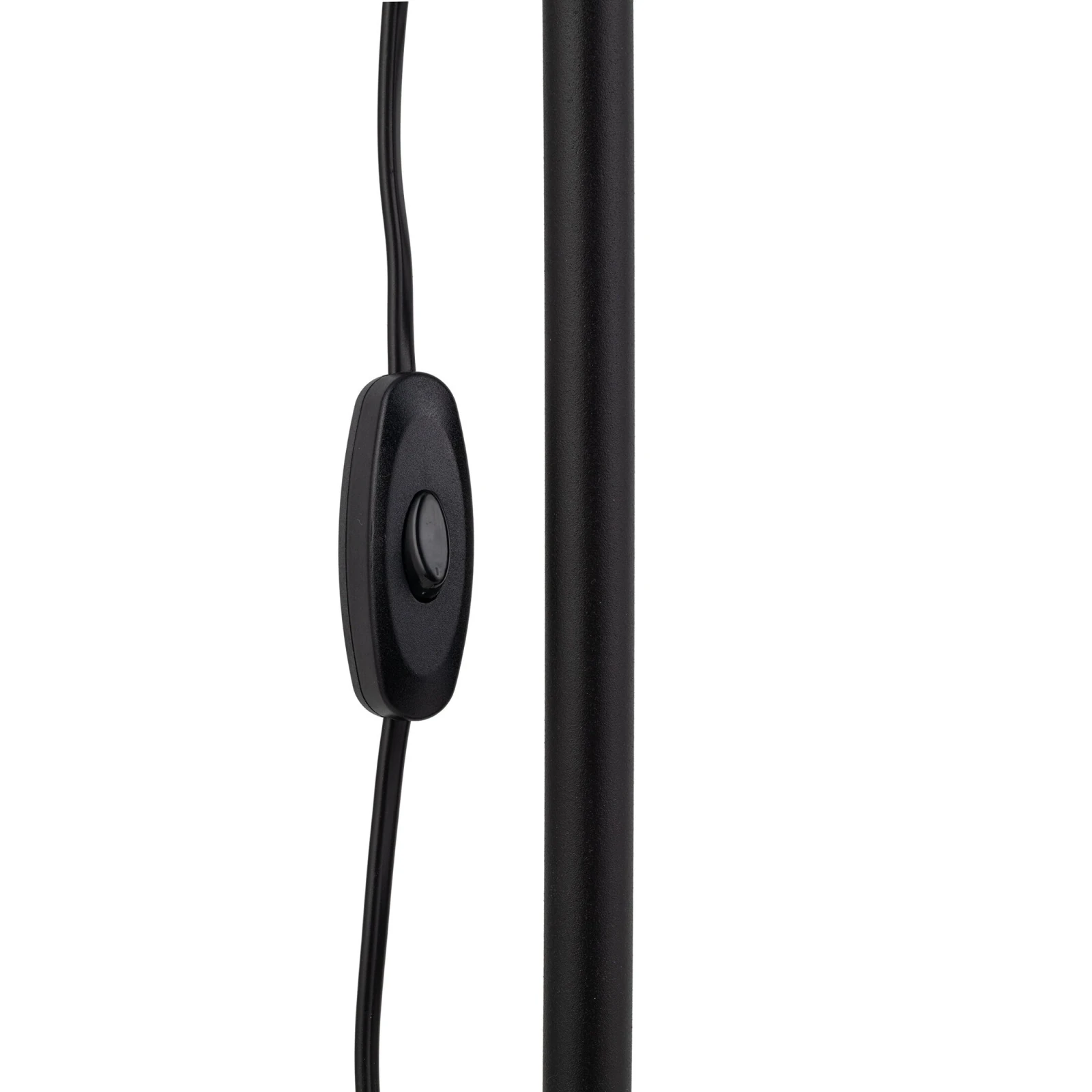 Floor lamp 15 W – conical shade, black, E27