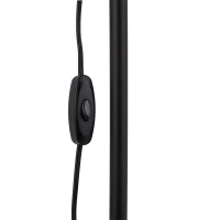 Floor lamp 15 W – conical shade, black, E27 - Image 2