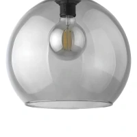 Pendant light E27 – cube shape, graphite, glass shade - Image 3