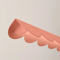 Pakabinamas šviestuvas 131 cm – banguotas linijinis, persikinis, LED - Nuotrauka 4