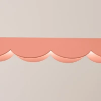 Pakabinamas šviestuvas 131 cm – banguotas linijinis, persikinis, LED - Nuotrauka 7