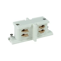 Straight track connector 7 cm – linear, white, three-circuit - Image 2