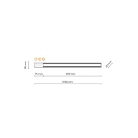 Juodas TRACER bėgelis 100 cm - Nuotrauka 3