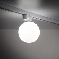 TRACER 8 W track light – white glass shade - Image 1