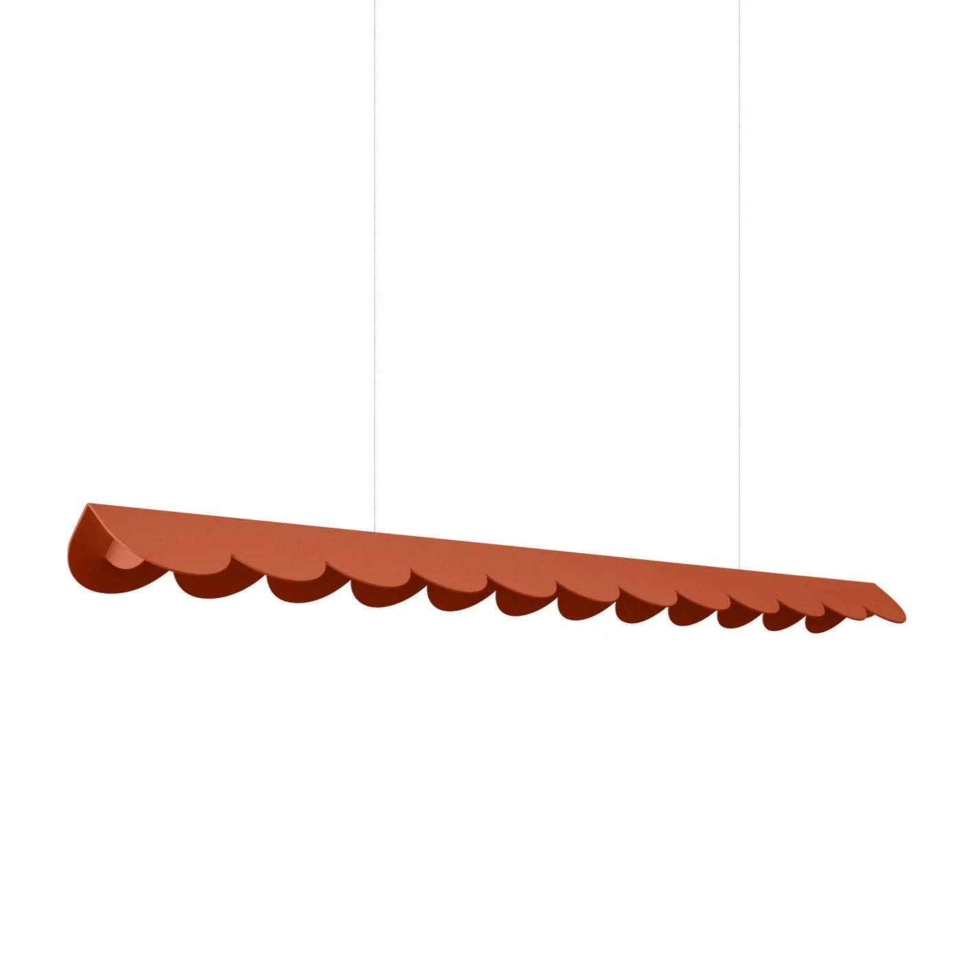 Pakabinamas šviestuvas 131 cm – banguota linija, raudona, LED