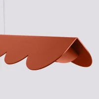 Pakabinamas šviestuvas 131 cm – banguota linija, raudona, LED - Nuotrauka 5