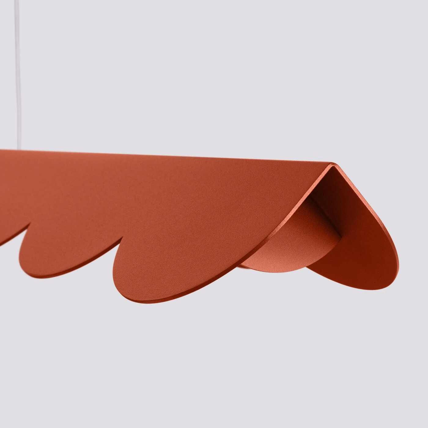 Pendant lamp 131 cm / 16W – linear, red ochra, CRI98