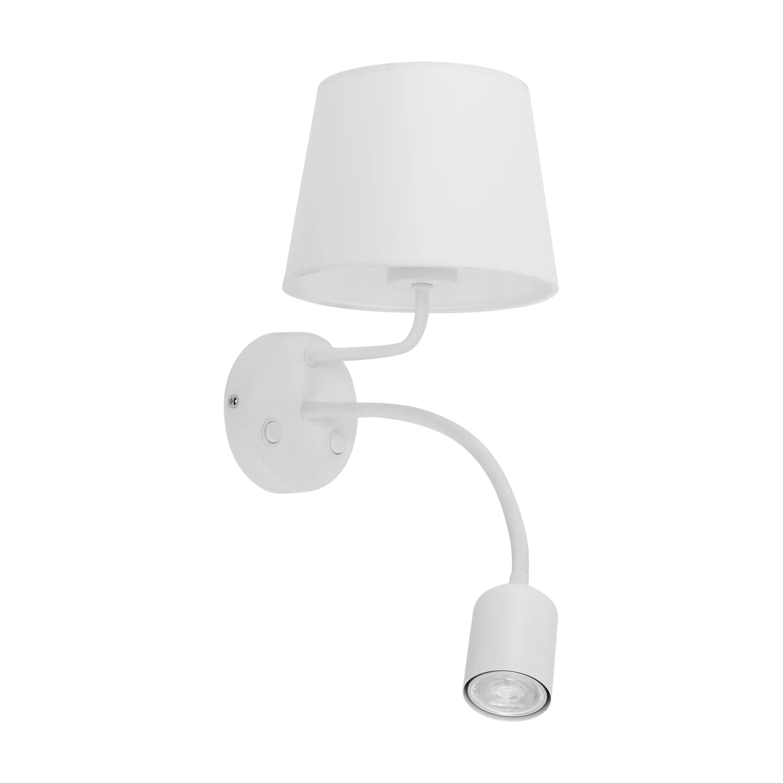 MAJA wall light – white, two-light design
