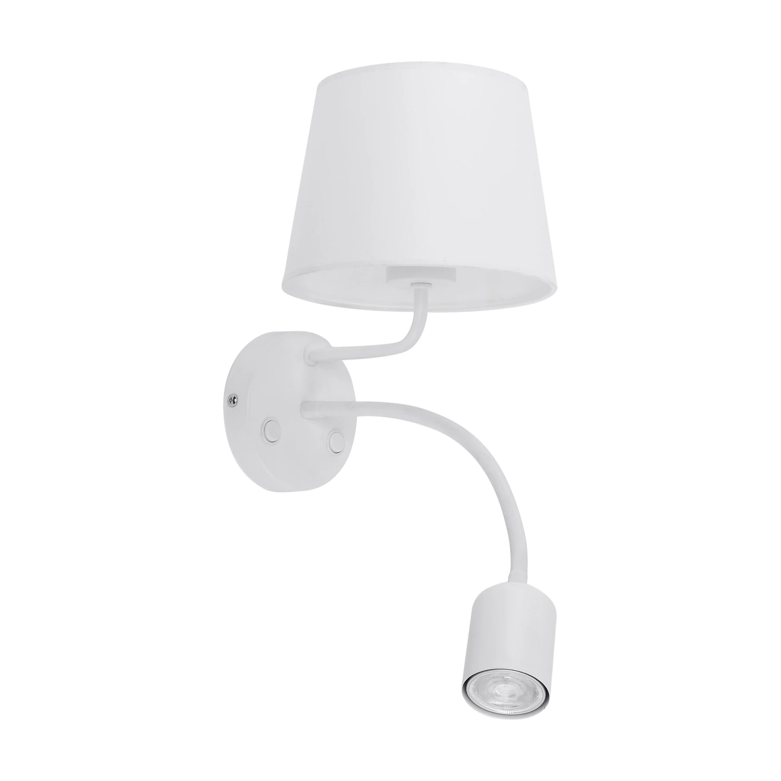 MAJA wall light – white, two-light design