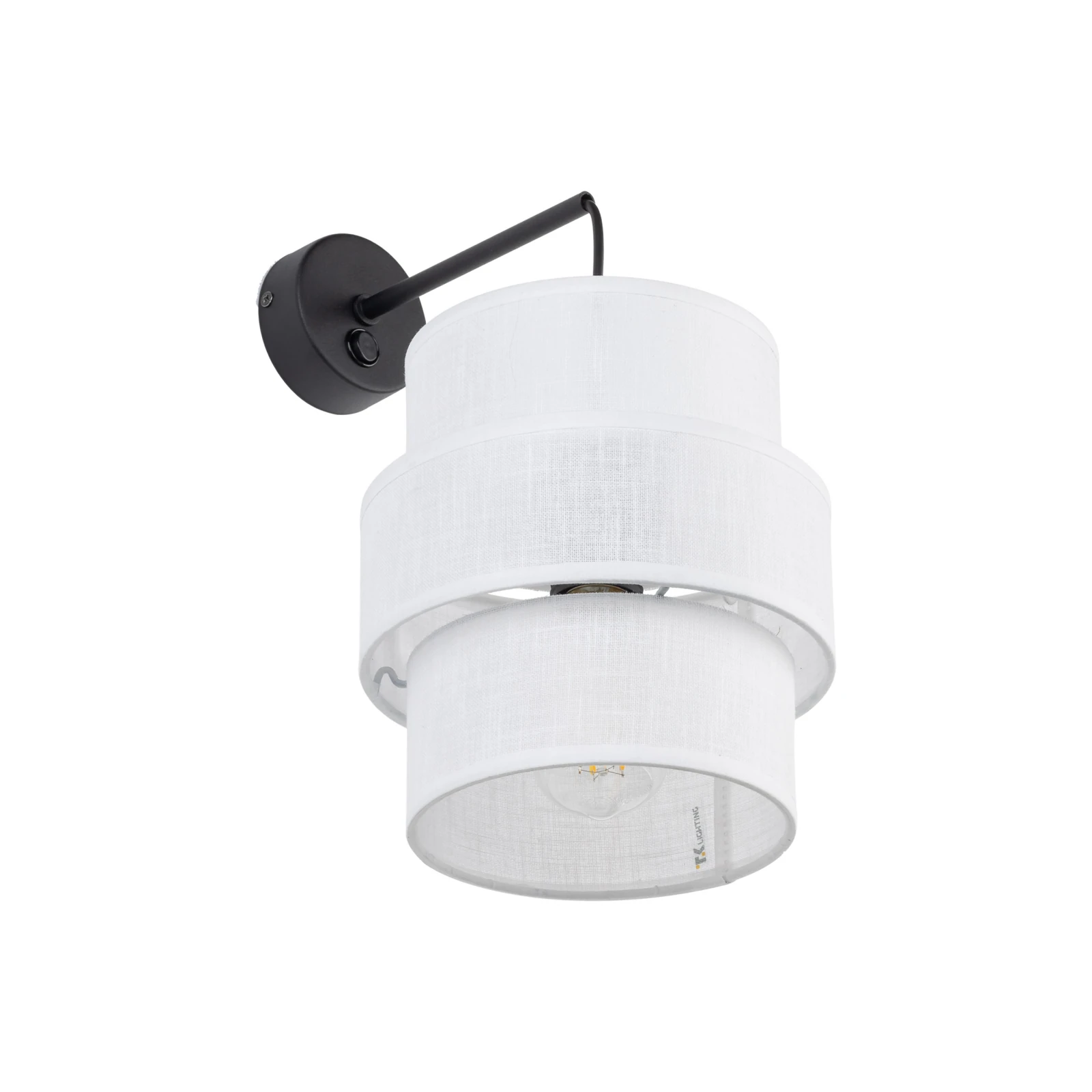 Wall lamp 15 W – white and black, minimalist
