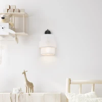 Wall lamp 15 W – white and black, minimalist - Image 2