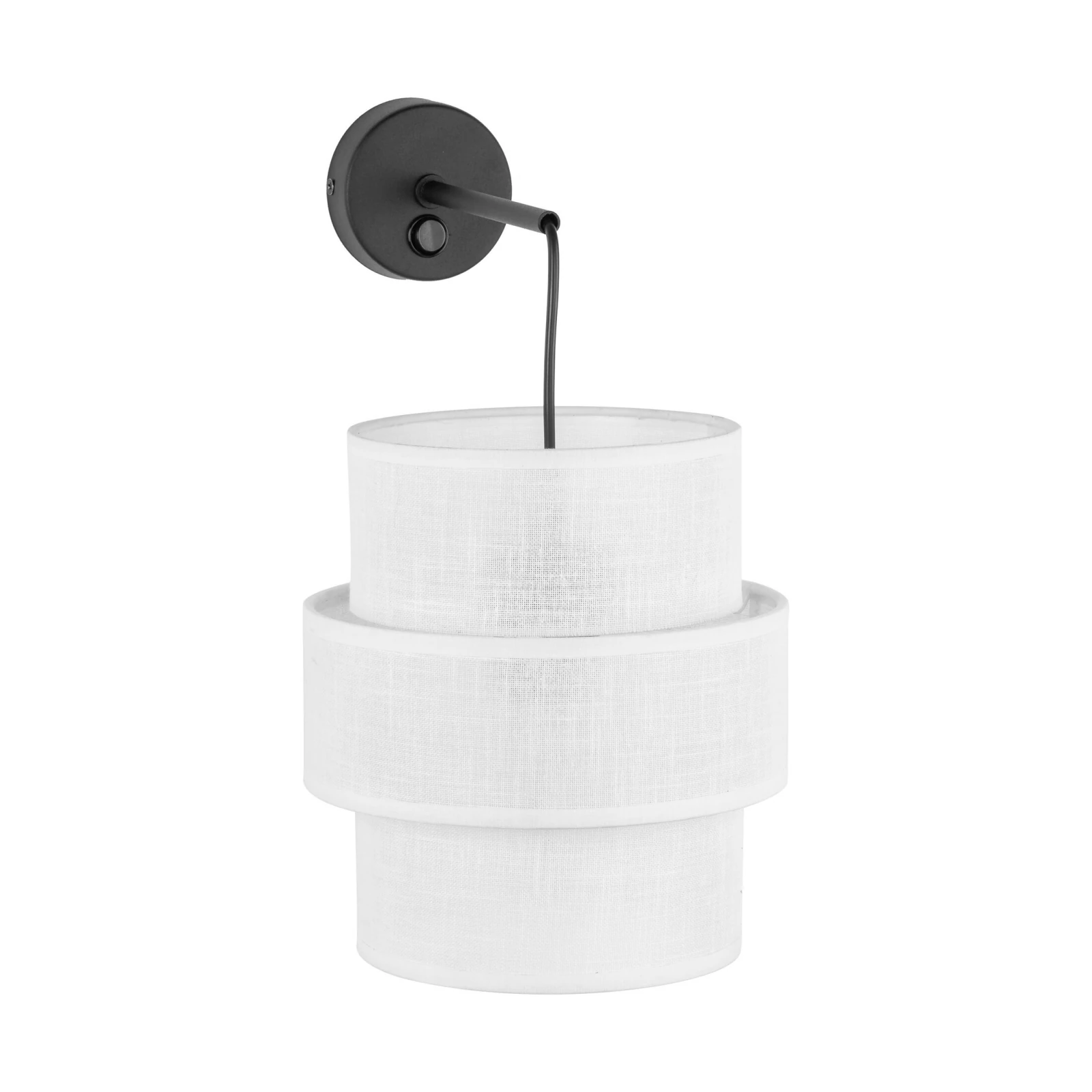 Wall lamp 15 W – white and black, minimalist