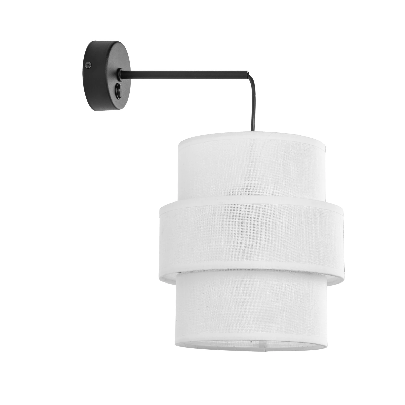 Wall lamp 15 W – white and black, minimalist