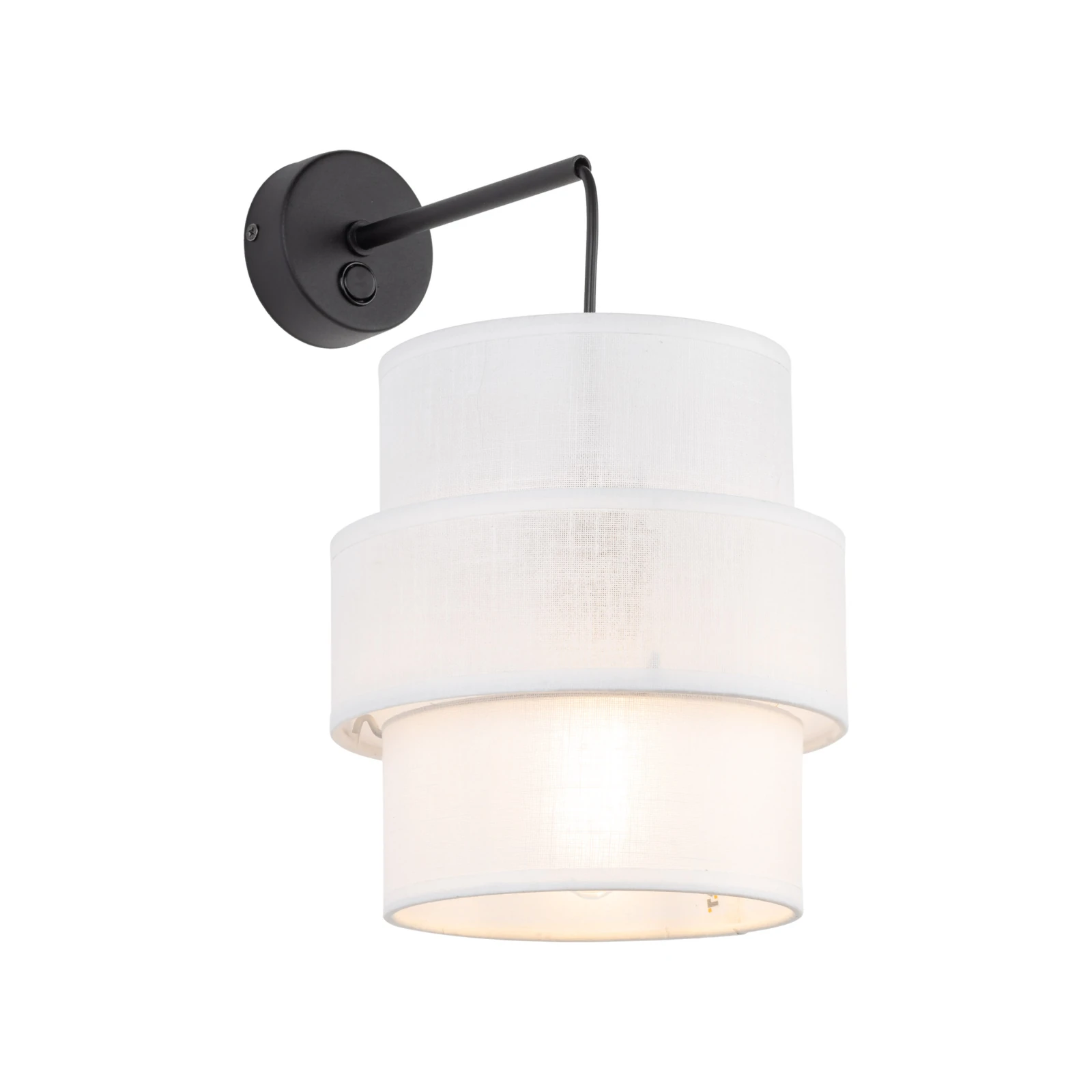 Wall lamp 15 W – white and black, minimalist