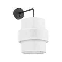 Wall lamp 15 W – white and black, minimalist - Image 1