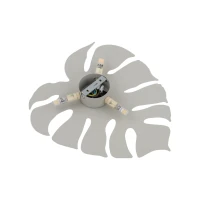 Wall light 3xG9 – leaf shape, beige, decorative accent - Image 4