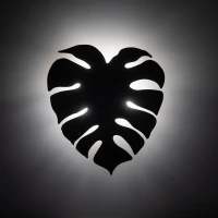 MONSTERA wall light 3xG9 – leaf shades, brown finish - Image 1