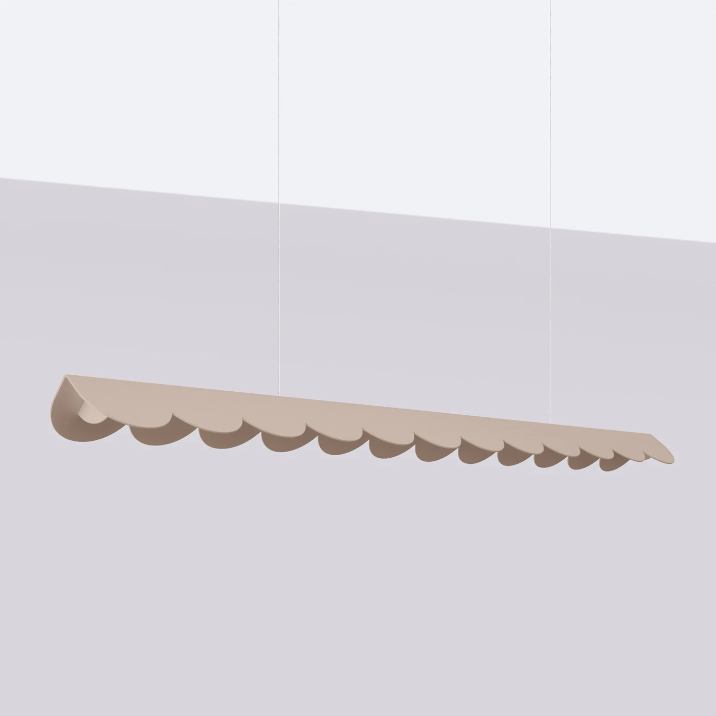 Pakabinamas šviestuvas 131 cm / 16W – linijinis, pilkai ruda, LED