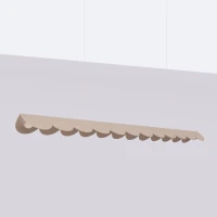 Pakabinamas šviestuvas 131 cm / 16W – linijinis, pilkai ruda, LED - Nuotrauka 3