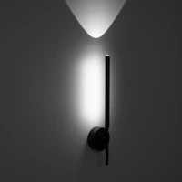 FOCUS LED sieninis šviestuvas, juodas - Nuotrauka 1