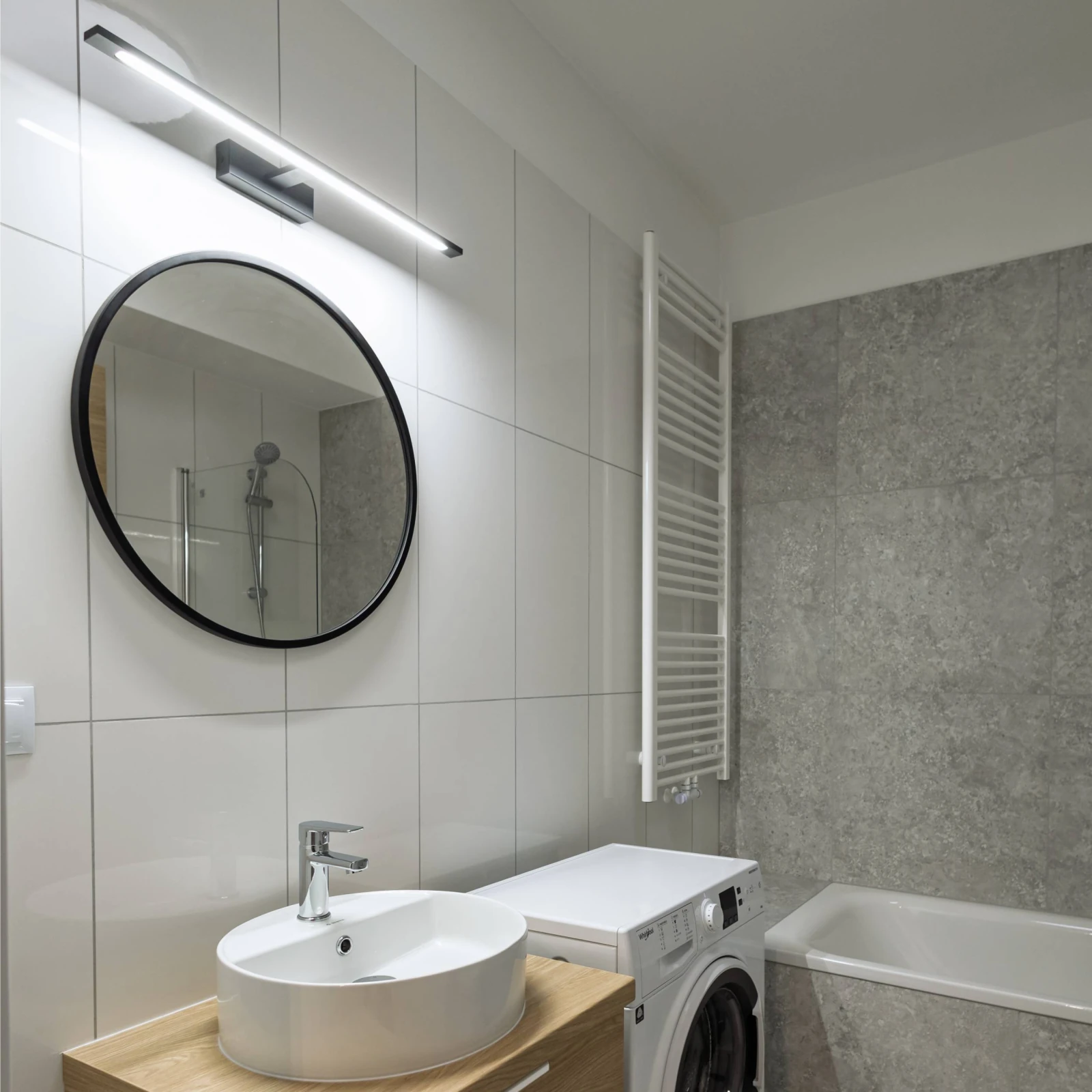 GALLERY LED sieninis šviestuvas 20 W, juodas, IP44