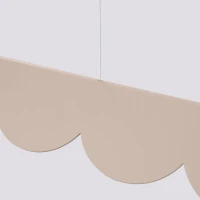 Pendant lamp 131 cm – scalloped, taupe, CRI98 LED - Image 6
