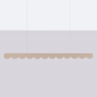 Pendant lamp 131 cm – scalloped, taupe, CRI98 LED - Image 9