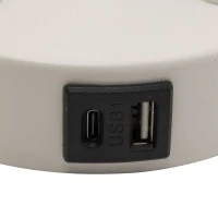 MAJA 15 W + 8 W wall light – round, white, USB and reading light - Image 5