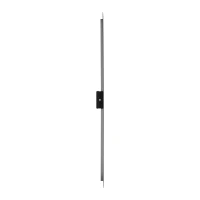 LED wall fixture 8 W – long, black, warm white - Image 4