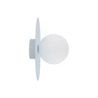 PIXI 8 W wall light – round, blue, opal glass shade - Image 4