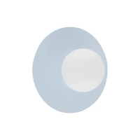 PIXI 8 W wall light – round, blue, opal glass shade - Image 7