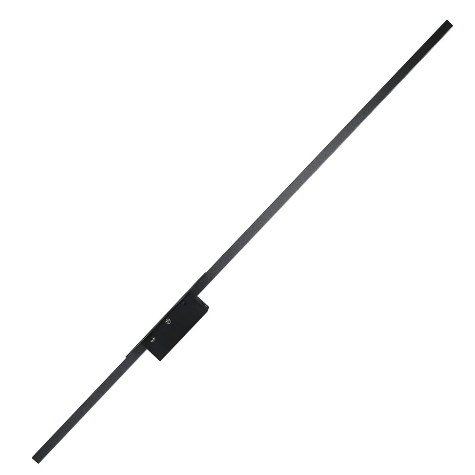 LED wall light 2W – linear black, 3000K accent