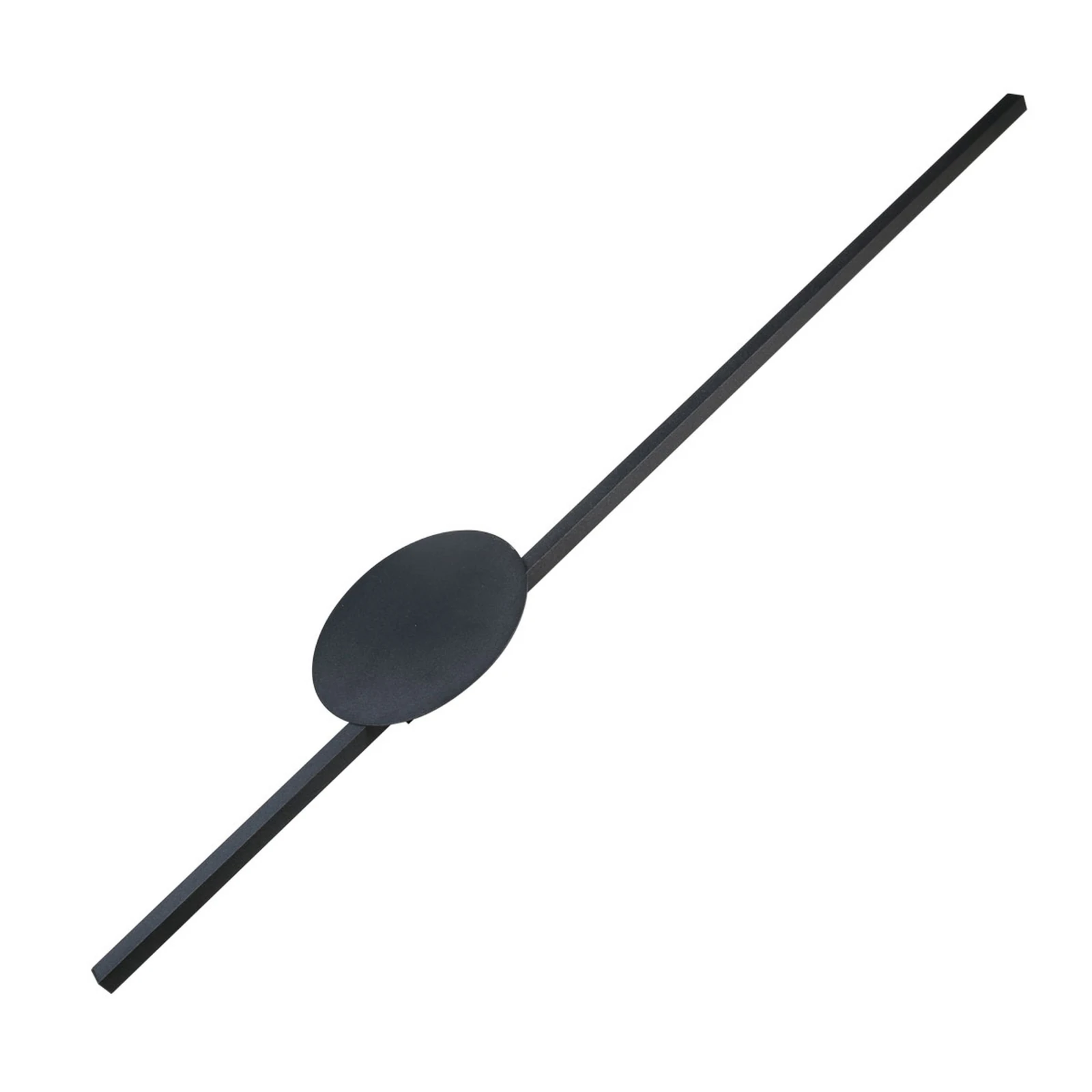 LED wall light 2W – linear black, 3000K accent