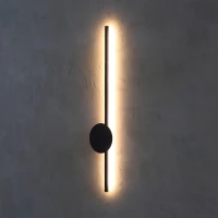 LED wall light 2W – linear black, 3000K accent - Image 5