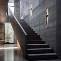 Wall light 4 W – linear, black, 2 LED strips - Image 3