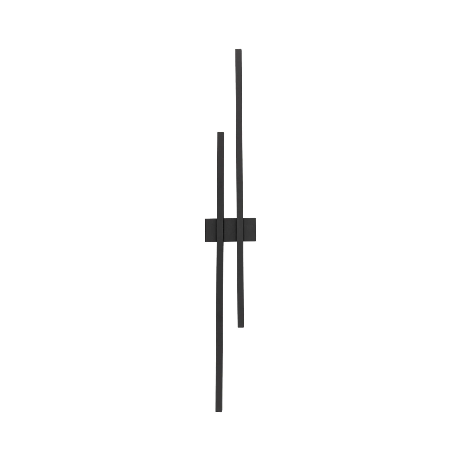Wall light 4 W – linear, black, 2 LED strips