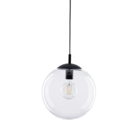 ESME 35 cm pendant light – spherical, transparent, glass shade - Image 6