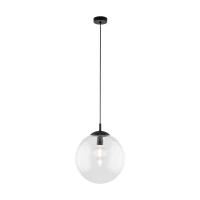 ESME 35 cm pendant light – spherical, transparent, glass shade - Image 7