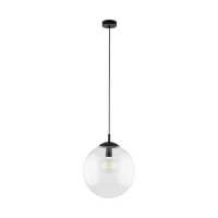 ESME 35 cm pendant light – spherical, transparent, glass shade - Image 2